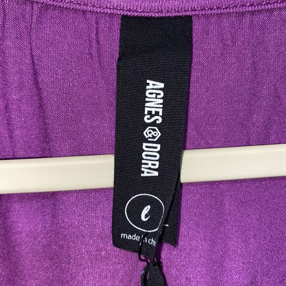 Agnes & Dora Welt Pocket Cardigan Size L Amethyst - Picture 2 of 6